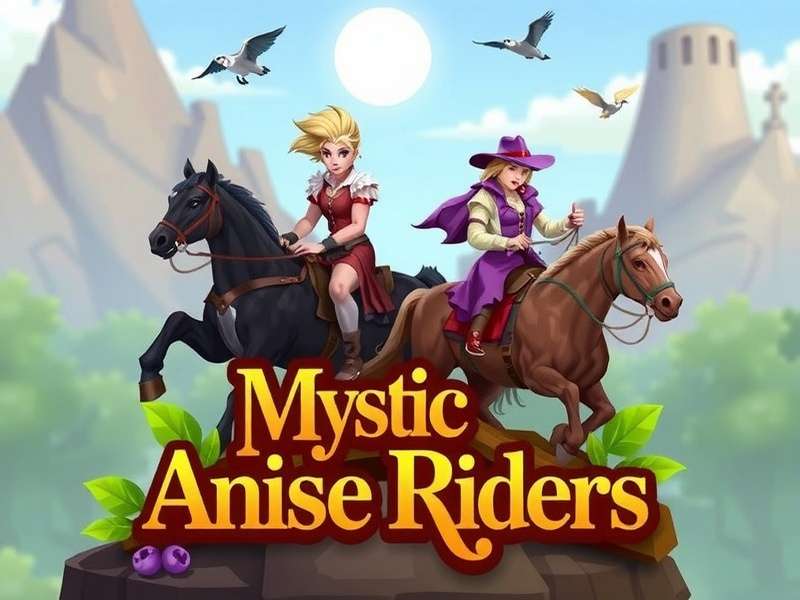 Mystic Anise Riders official game artwork Mystic Anise Riders game logo featuring mystical riders and anise spice elements